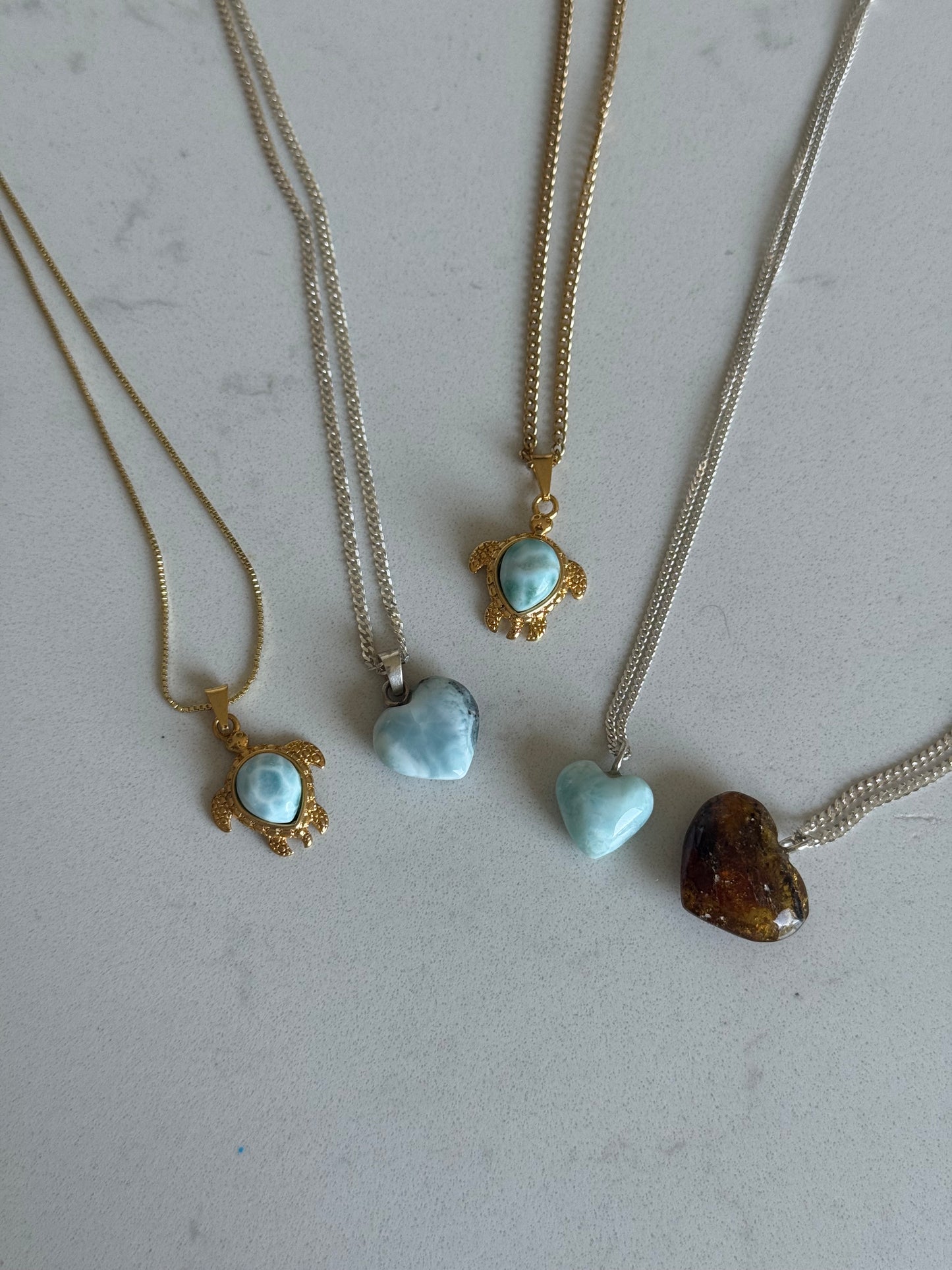 Caribbean Heart Necklaces