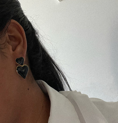 Sunny heart earrings