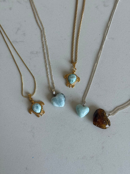 Caribbean Heart Necklaces