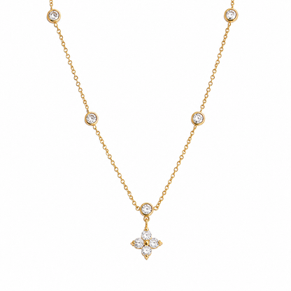 Aura Blossom Station Necklace
