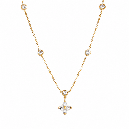 Aura Blossom Station Necklace