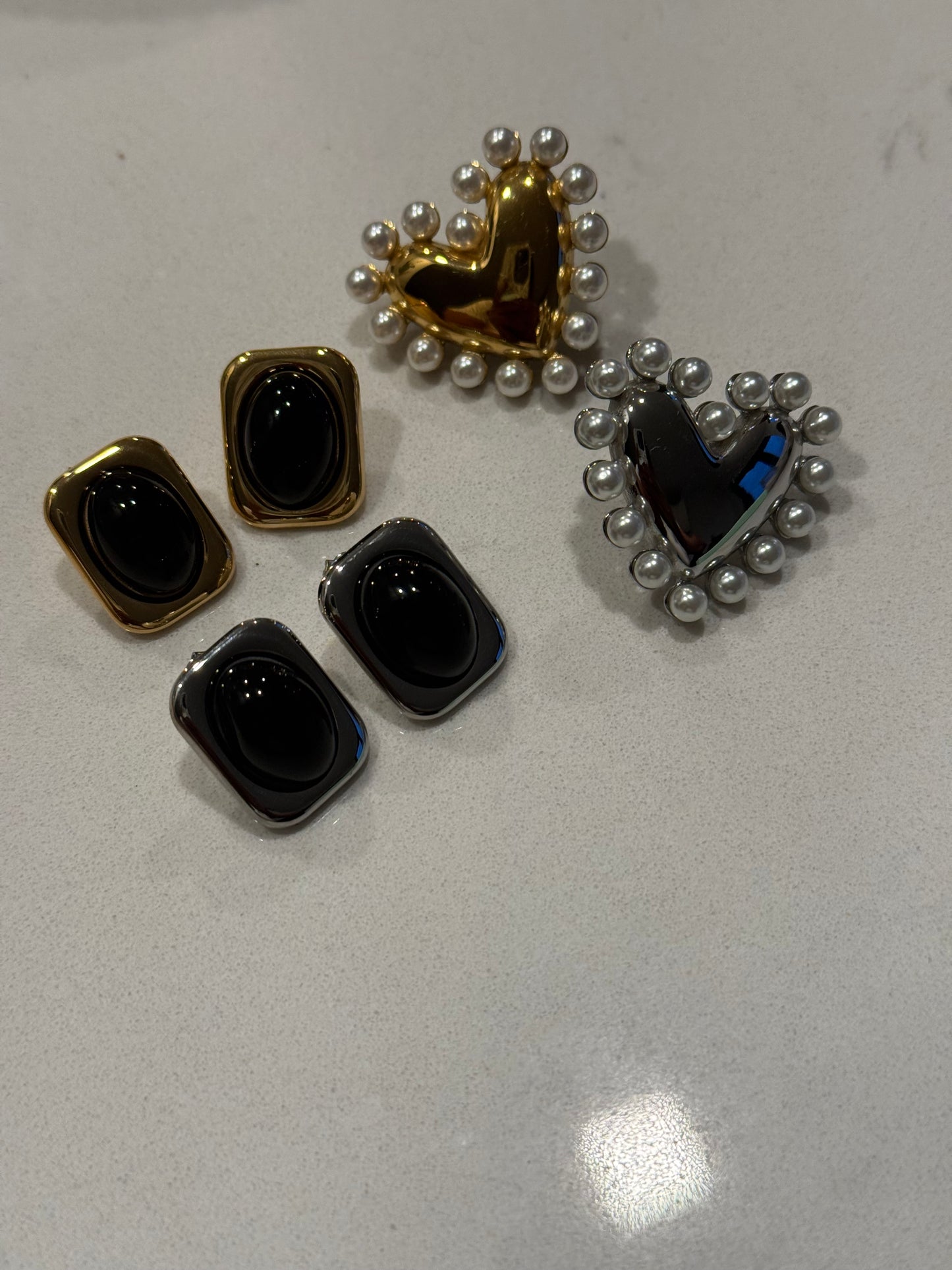 Black Glass earrings