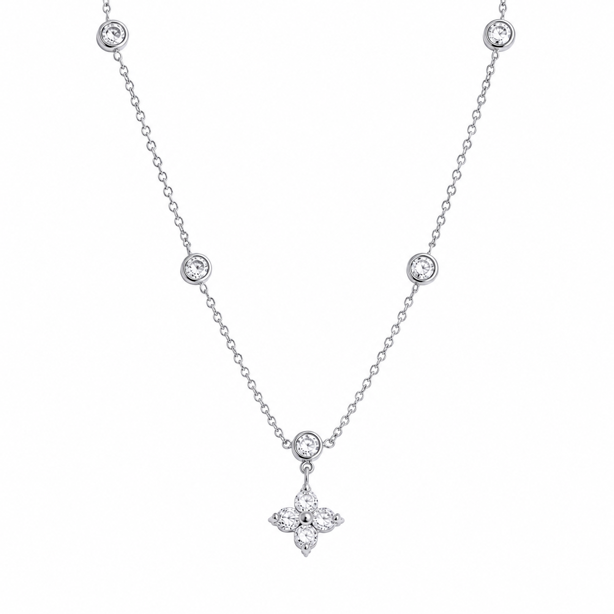Aura Blossom Station Necklace
