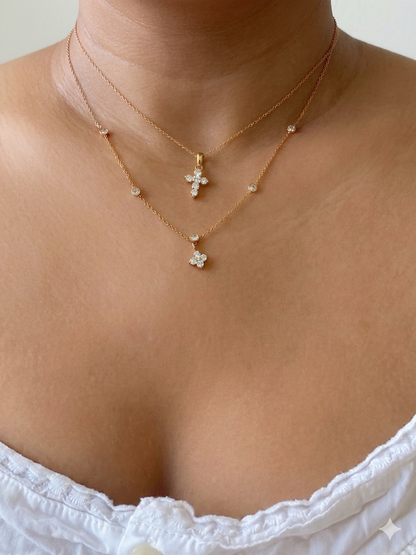 Aura Blossom Station Necklace