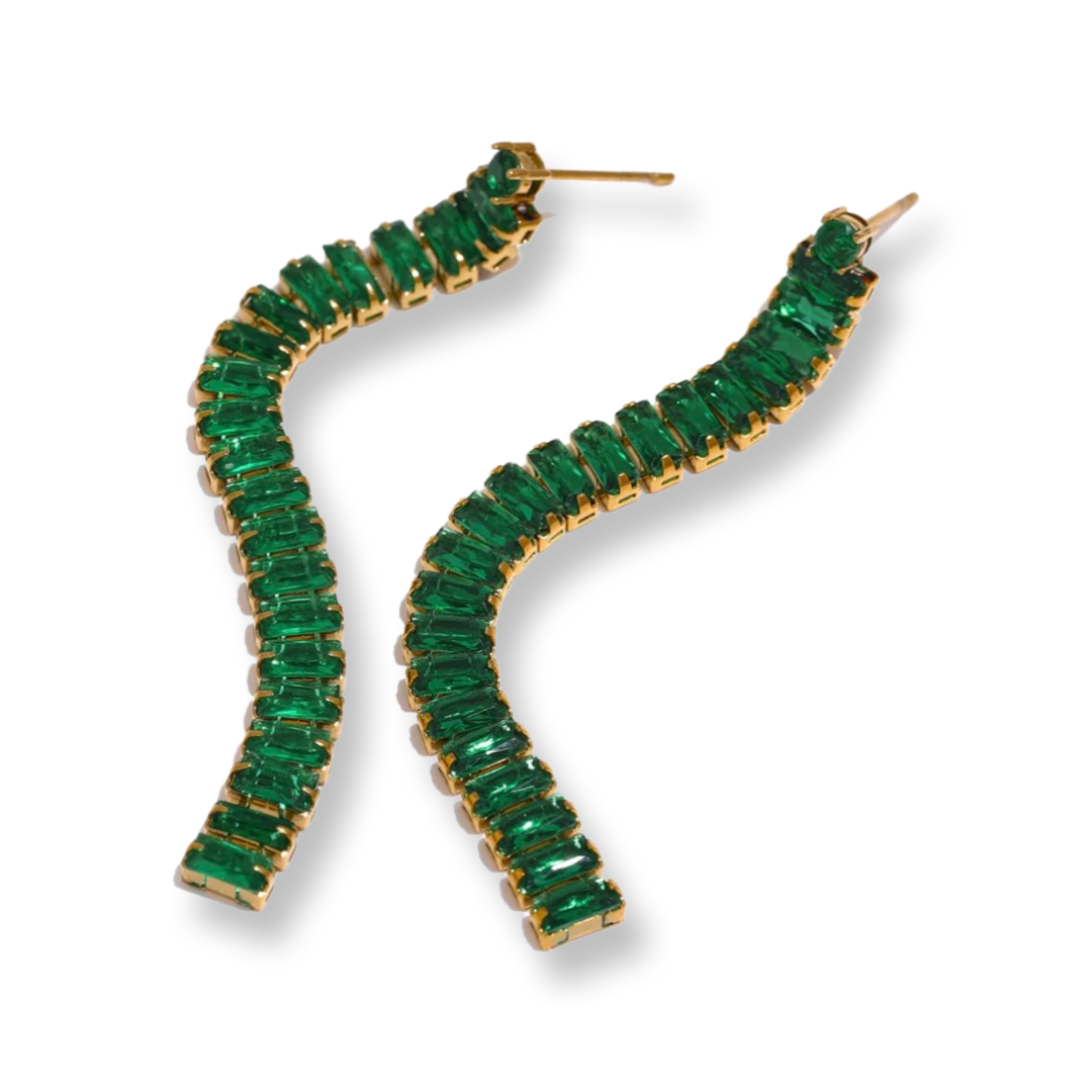 Glass earrings