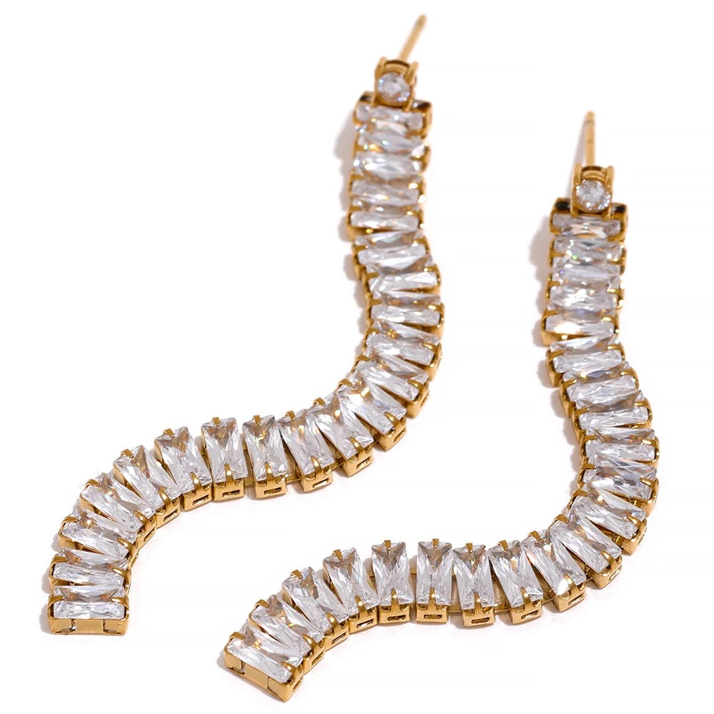 Glass earrings