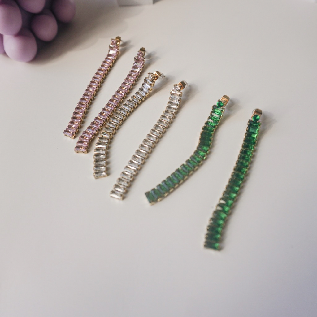 Glass earrings